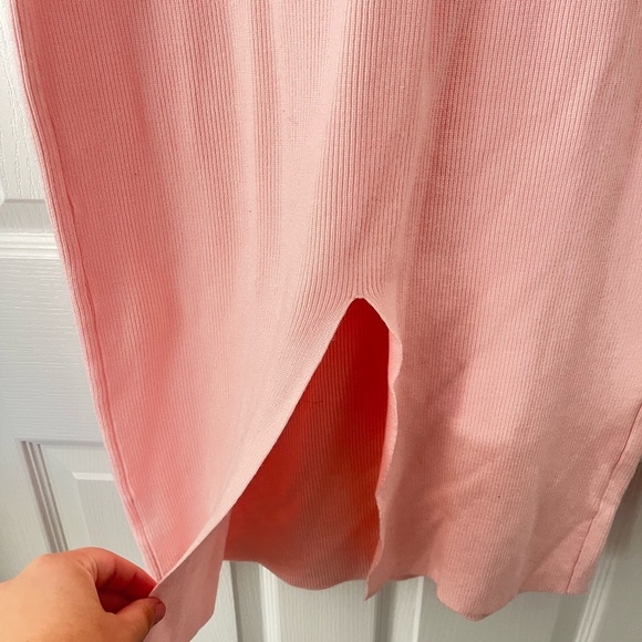 Pink Strapless Stretchy Dress - Picture 11 of 11